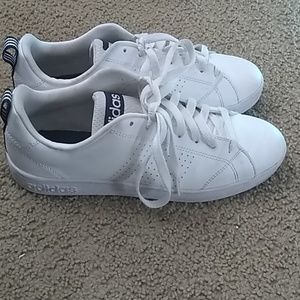 White leather Adidas's